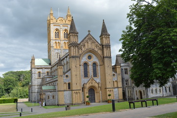 Fototapeta premium Buckfast Abbey, Devon, England, July 2019