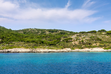 Amazing scenery by the sea in Kera Panagia island, Greece