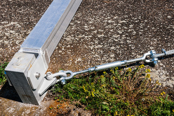 New aluminum security brass in port area of Strasbourg