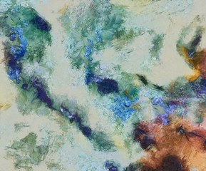 Impression color mix abstract texture art. Artistic bright background. Oil painting artwork. Modern style graphic wallpaper. Large strokes of paint. Colorful pattern for design work or wallpaper.