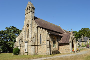 Fototapeta na wymiar Church of England at Bovey Tracey, Devon, England