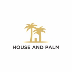 real estate logos, houses and palms