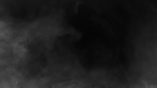 Heluin Concept. Fear. Horror. Something In Smoke. Smoke VFX Elements. Magic Halloween. Smoke On A Black Background