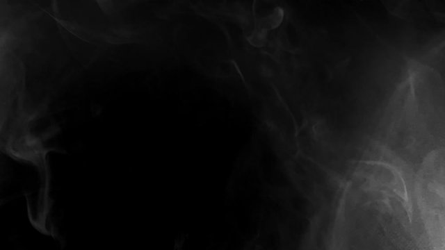 Heluin Concept. Fear. Horror. Something In Smoke. Smoke VFX Elements. Magic Halloween. Smoke On A Black Background