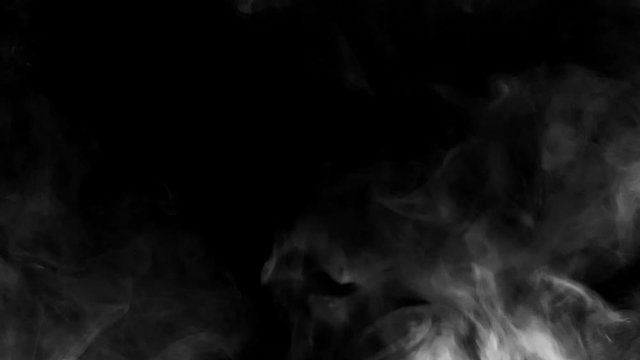 Heluin Concept. Fear. Horror. Something In Smoke. Smoke VFX Elements. Magic Halloween. Smoke On A Black Background