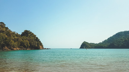 Fototapeta premium Caribbean beach in Tela, Honduras