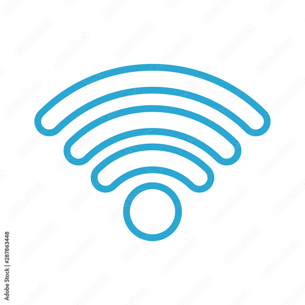 Poster isolated wifi vector design