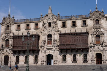 Fototapeta na wymiar Peru Lima Plaza de Armas