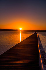 Fototapeta premium sunset on sea