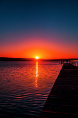 Obraz premium sunset at the sea