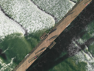 Aerial View of Oceanside Pier in San Diego County California