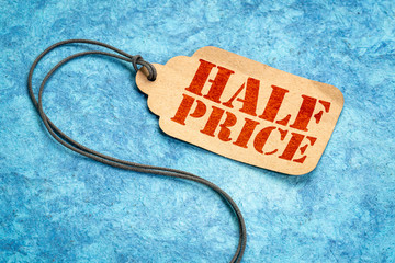 half price tag price