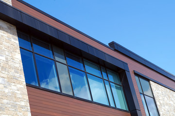 skyscraper downtown apartment residential building work tower corporate urban perspective