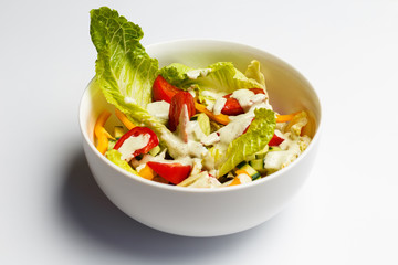 salad with a tartar sauce