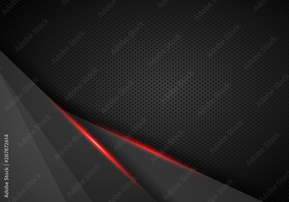 Aufkleber abstract metallic red black frame layout design tech innovation concept background