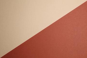 二色のカラーペーパー背景