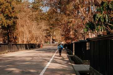 Kakunodate old Samurai town peaceful street in Akita, Tohoku region - Japan