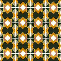 Fototapeta na wymiar seamless pattern abstract with very dark green, peru and linen colors