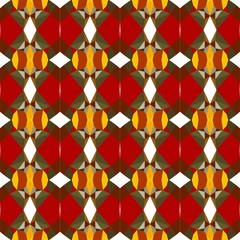 seamless repeating pattern design with firebrick, strong red and amber colors
