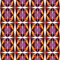 seamless repeatable pattern design with very dark pink, pastel orange and moderate violet colors