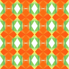 seamless repeatable pattern light with pastel green, dark orange and khaki colors