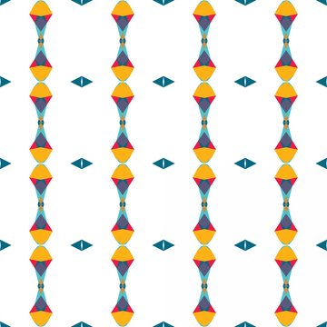 seamless pattern wallpaper with teal blue, vivid orange and white smoke colors