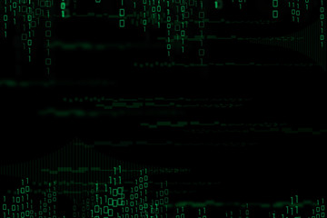 Fototapeta premium binary data matrix network technology background as digital abstract background