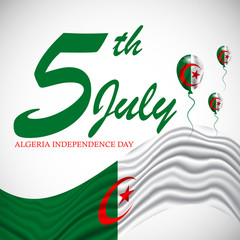 Fototapeta na wymiar Algeria Independence Day.