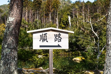 sign in the forest