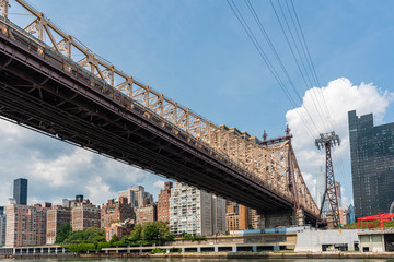 Fototapeta premium Around New York Manhattan, view from East river and Harlem river