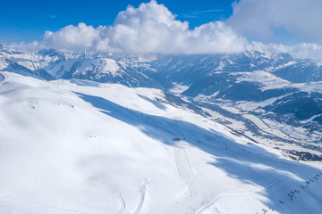 Naklejka premium ski slopes.