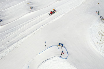 ski slopes.
