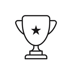 first place award mono line icon