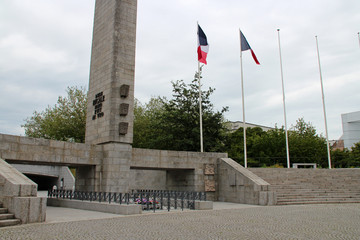 ww2 memorial in brest (brittany - france) 