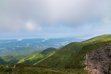 Fototapeta na wymiar Mt. Iwaki with an open view