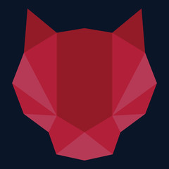 Fototapeta premium Panther Head logo icon vector illustration