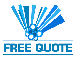 Free Quote Blue Graphical Element Text 