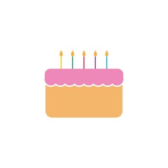 Cake logo template vector icon design