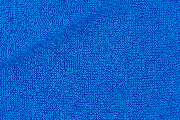 Blue Mcrofiber cloth surface texture background