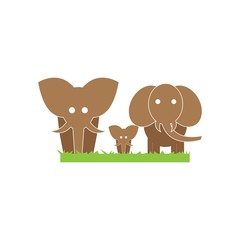 Elephant logo template vector icon design