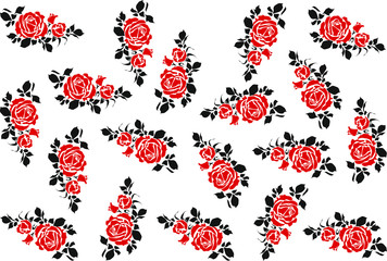 rose patterned fabric for adults