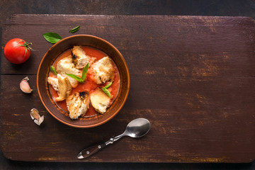 Tomato Soup with Bread