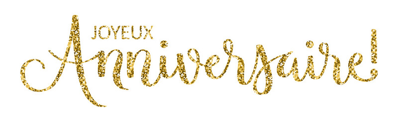 Bannière calligraphique JOYEUX ANNIVERSAIRE!