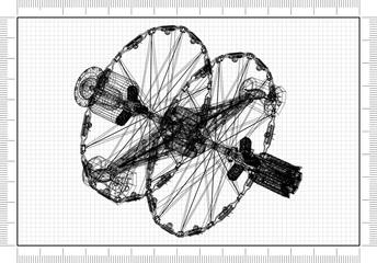 space satellite - Blueprint