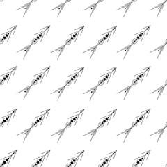 Seamless  pattern with diagonal arrows