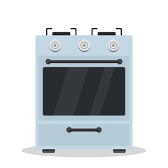Kitchen stove. Oven. Flat vector illustration
