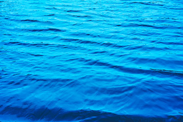 Copy space of surface blue water texture abstract background.