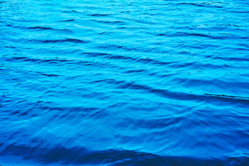 Obraz premium Copy space of surface blue water texture abstract background.
