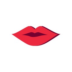 Lips logo template icon design