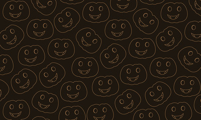 Obraz na płótnie Canvas Pumpkin Pattern Background